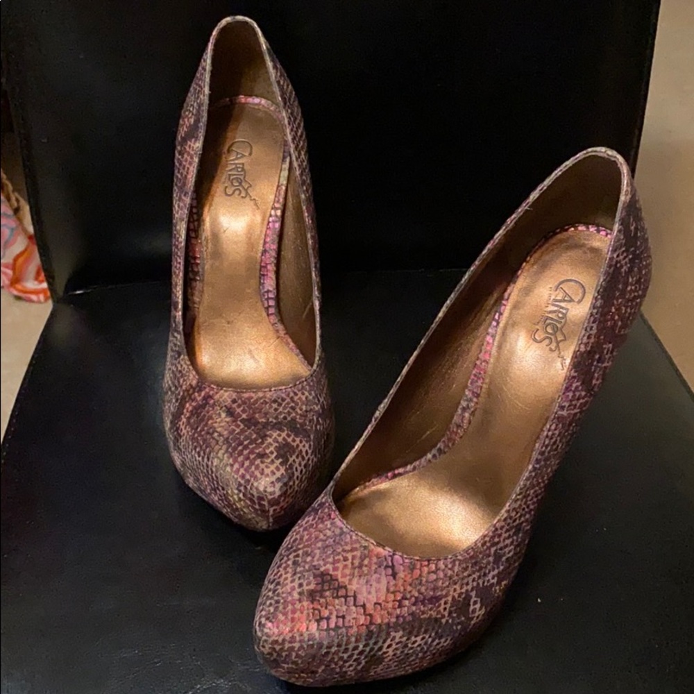 Carlos Santana Privilege Gold Multi Heels